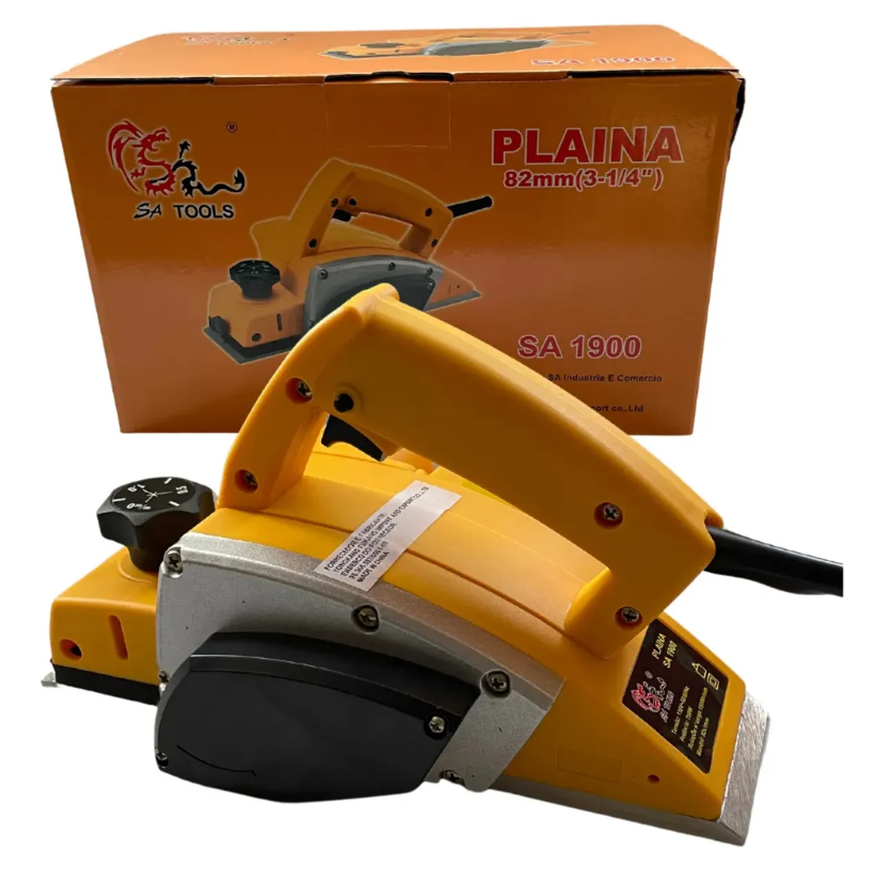 Plaina Elétrica SA Tools 82mm novo com acessórios