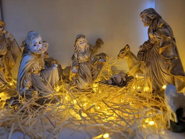 Presépio Natal 15pçs Gesso Novo! - Foto 3