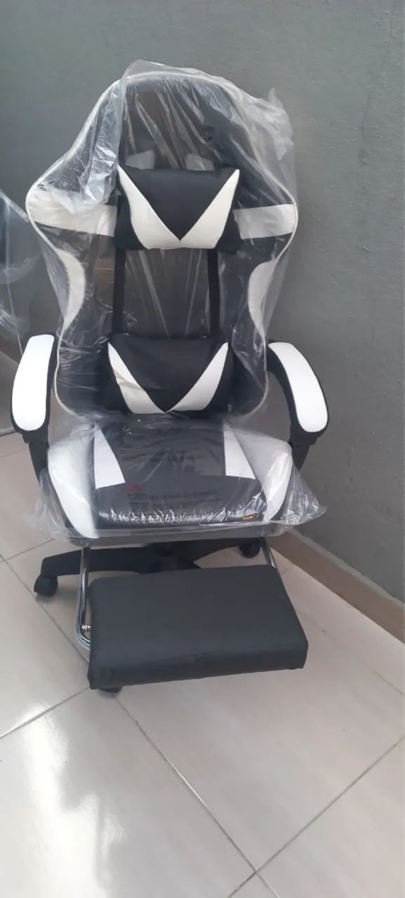 Cadeira Gamer Ergonômica Com Apoio para Pés - Nova na caixa - Foto 3
