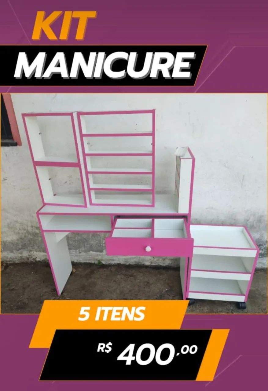 Kit Mesa de Manicure Completo