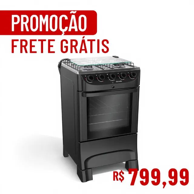 Fogão 4 Bocas Mueller - Elétrico e Novo