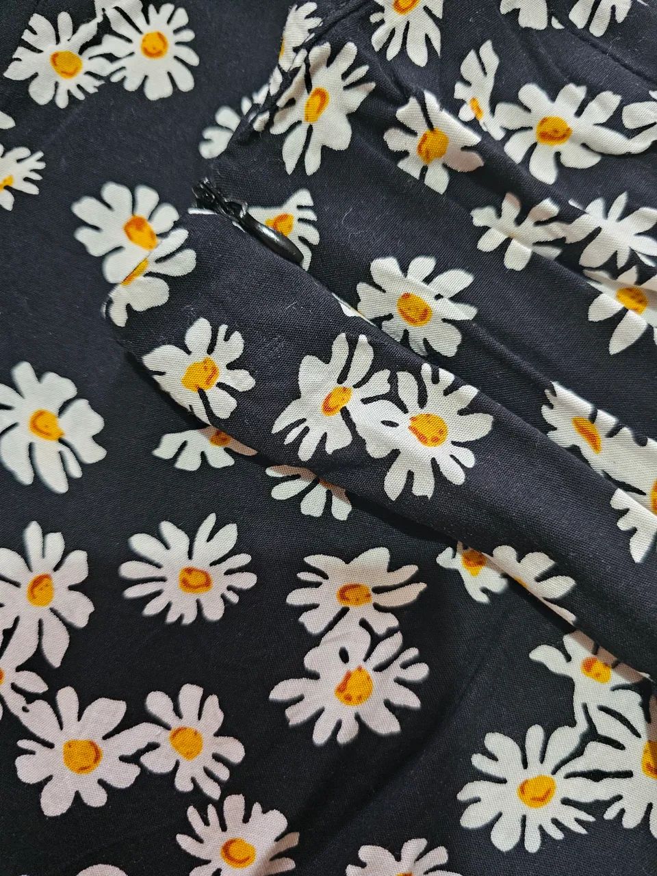 Saia midi floral com fenda M - Foto 2