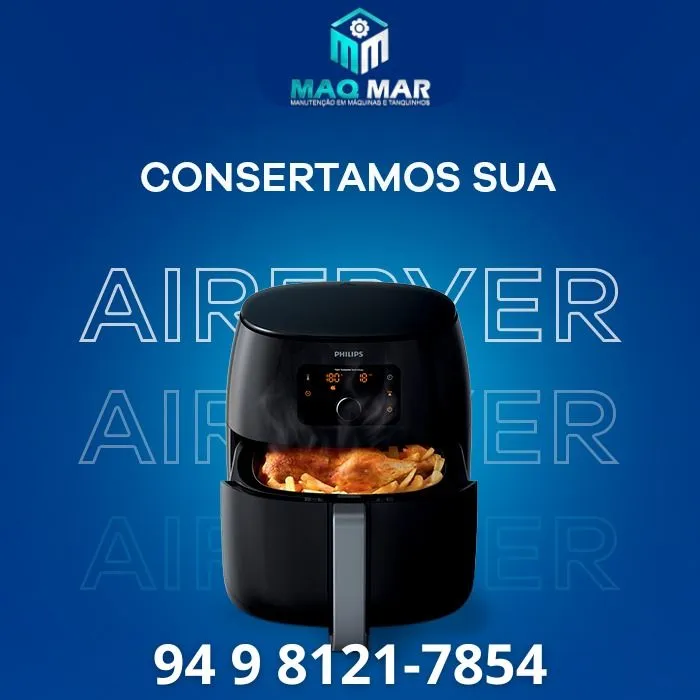 Consertamos Air Fryer, forno, micro-ondas, maquina de lavar, geladeira