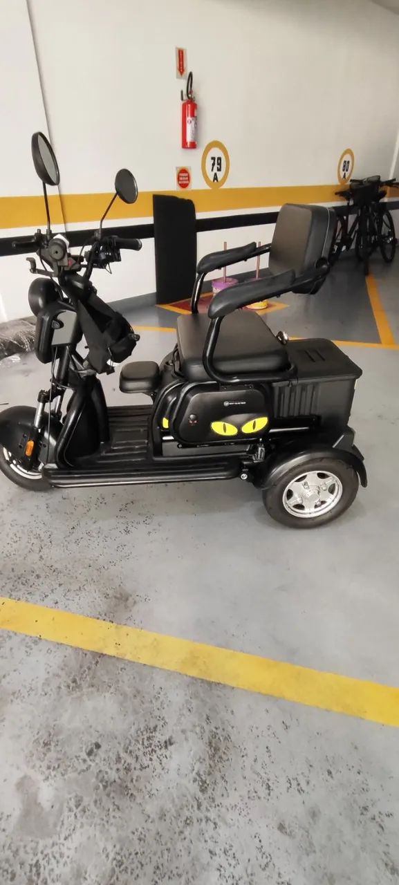 Triciclo elétrico para duas pessoas 1000 w - Foto 4
