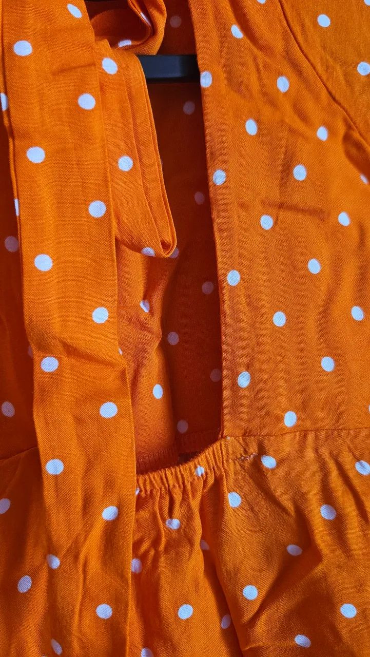 Vestido infantil Laranja  - Foto 3