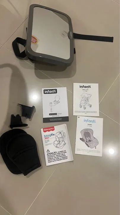 Conjunto de bebê conforto e carrinho infanti - semi novo - Foto 6