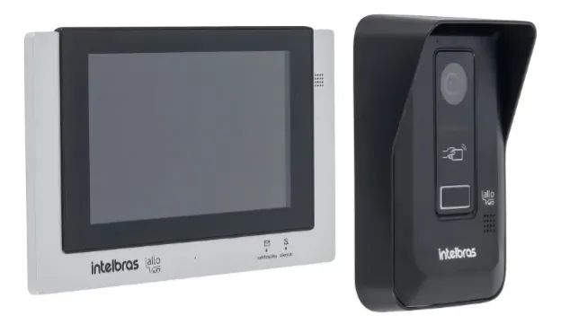 Intelbras Allo Wt7 Porteiro Eletrônico Preto E Cinza - Foto 2