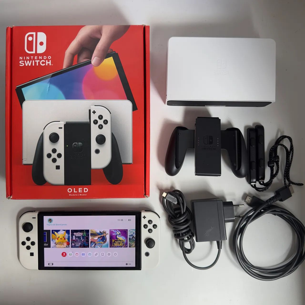 Nintendo Switch Oled Desbloqueado 128gb Usado