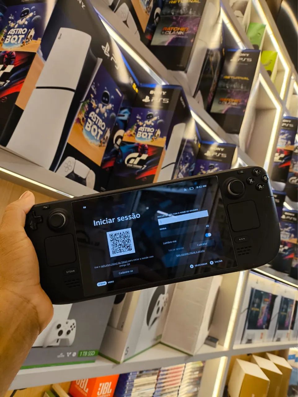 Steam Deck 512GB LCD - Seminovo + 6 meses de garantia - Consoles