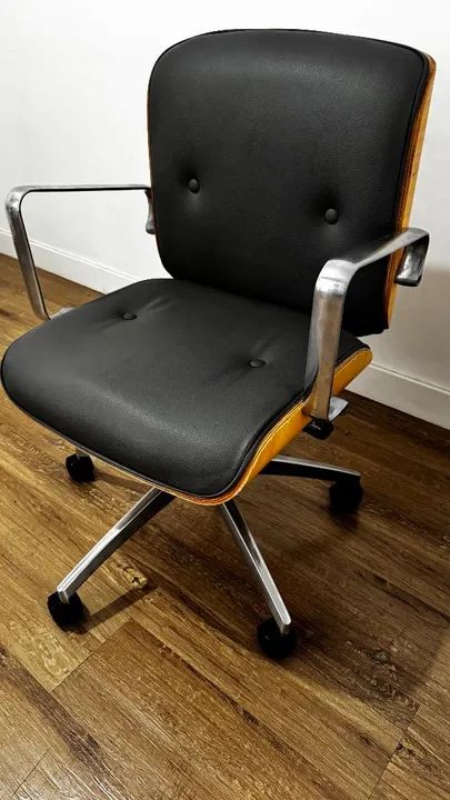 Cadeira de Escritório Giratória com Rodinhas - Foto 3