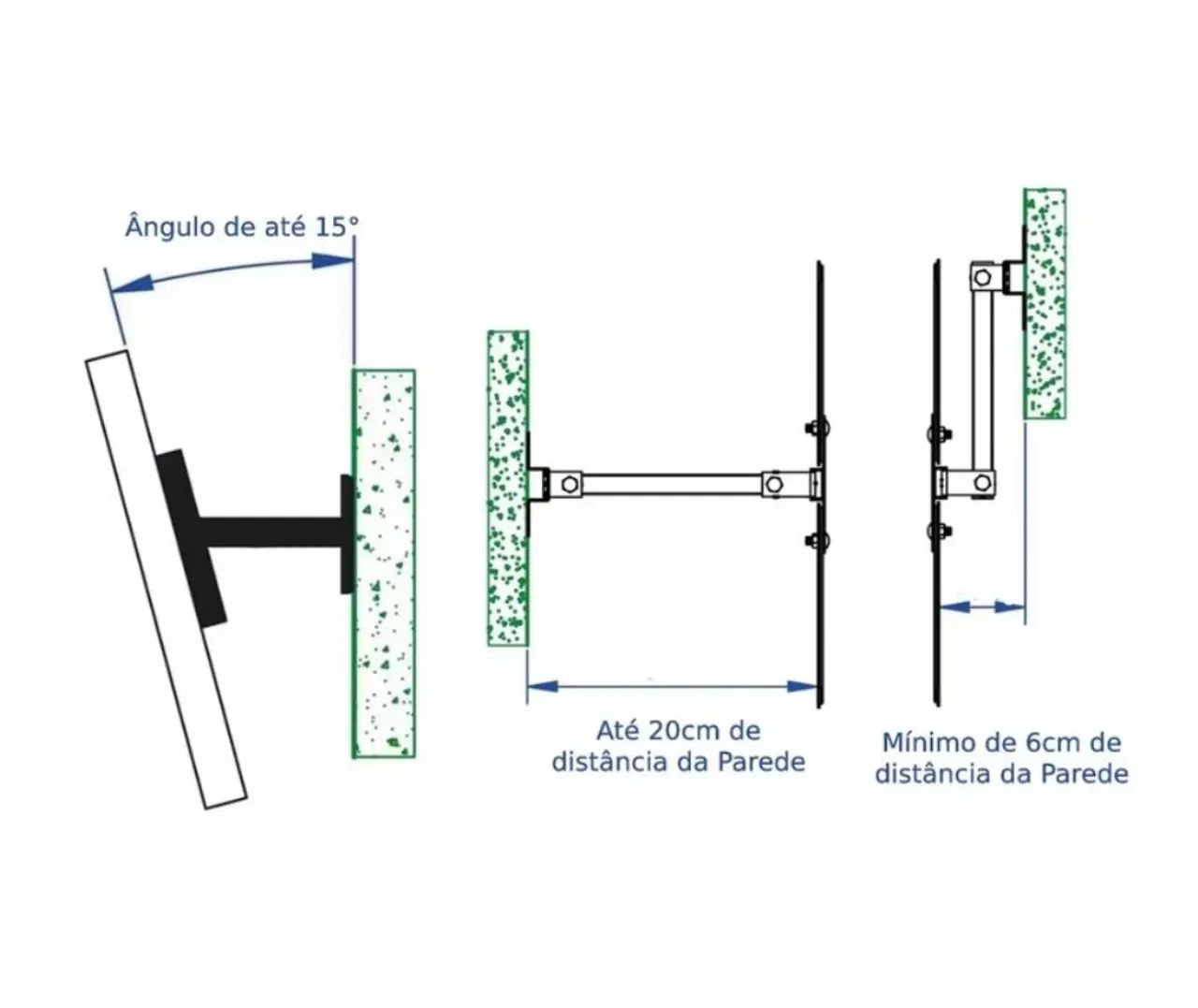 Suporte Articulado para TV monitor 32 a 65 polegadas  - Foto 4