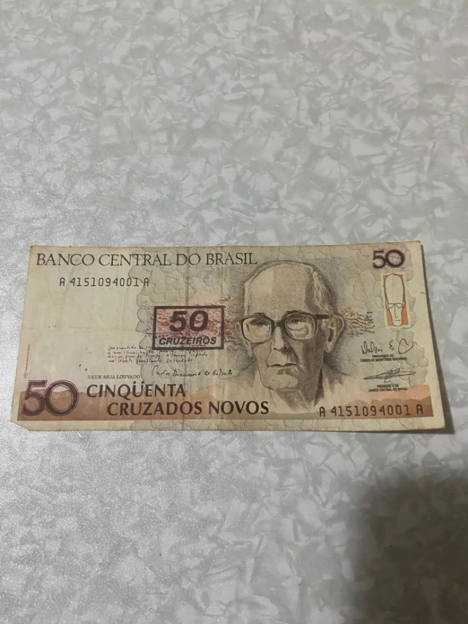 CÉDULA 50 CRUZADOS NOVOS  - Foto 2