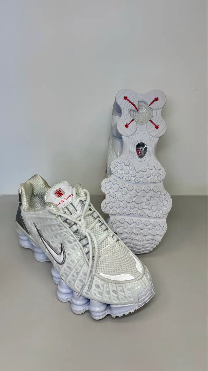 Nike Shox TL White and Max Orange - Calçados - Jardins Porto