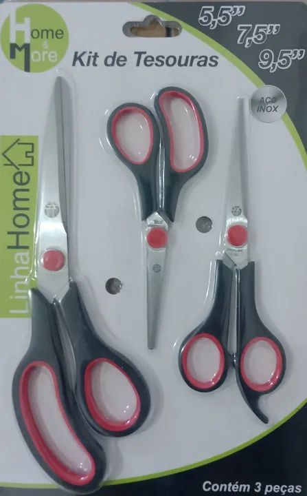 tesoura 3 unidades
