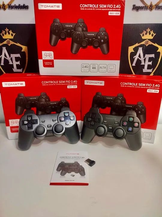 Controle Sem Fio 2.4G para Playstation - Novo - Foto 2