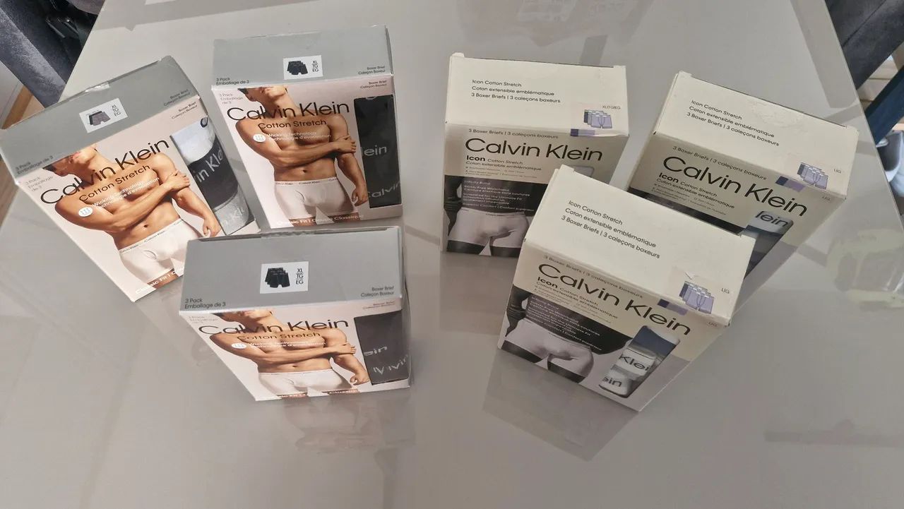 Kit underwear Calvin Klein - 3 peças - Icon e Cotton Stretch