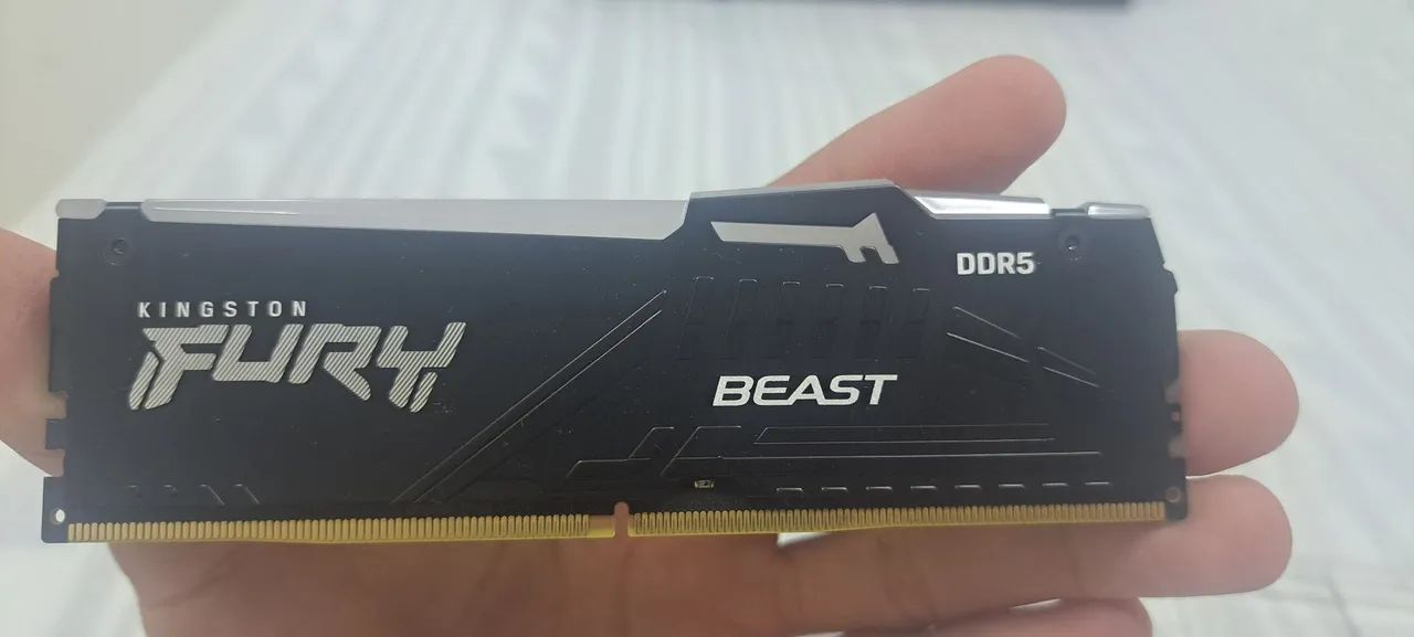 Memória Ram ddr5 Kingston Fury Beast 2x8 16Gb 6000 Mhz Cl 30 - Foto 3