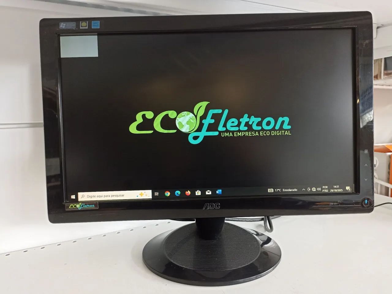 Monitor AOC 19 Polegadas Com Detalhes na Imagem.. Nada que Interfere no Funcionamento 