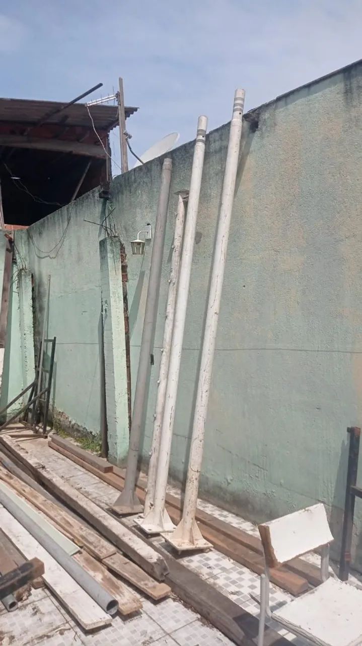 Galvanized lighting pole