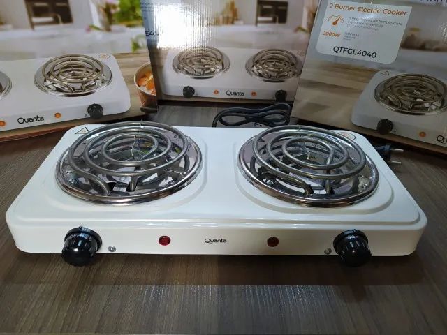 Fogareiro/fogão elétrico de duas bocas 2000W. - Foto 2