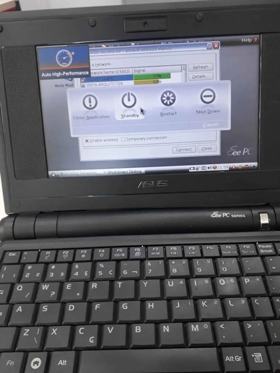 vendo notebook asus eeepc antigo funcional no estado sucata - Foto 2