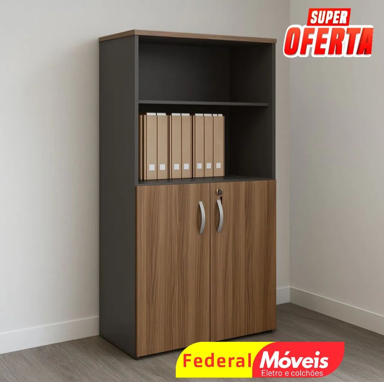 Armário Alto 2 Portas 1,59x0,80x0,42 - Ideal para empresas e escolas!