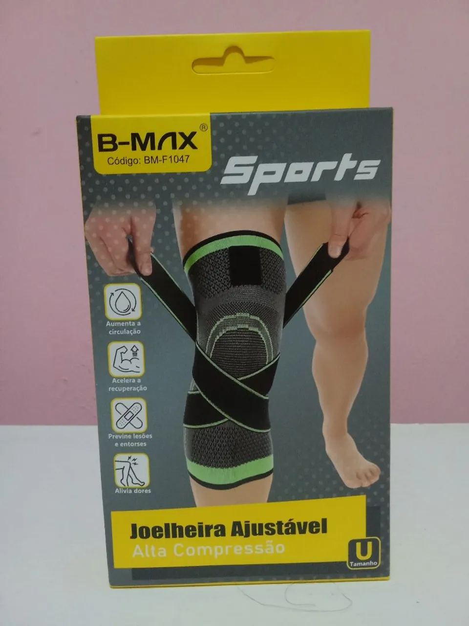 Joelheira Ajustável Alta Compressão B-MAX