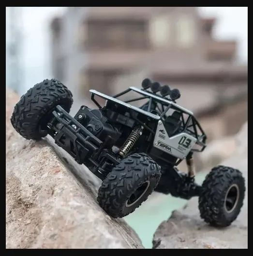 Carro de controle remoto Off-road crawler 4x4 28cm brinquedo - Foto 3