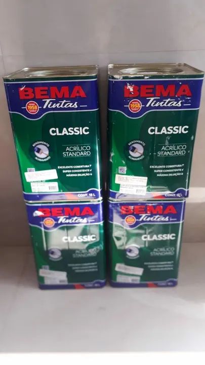 Tinta Acrílica BEMA Classic 18L - Novo