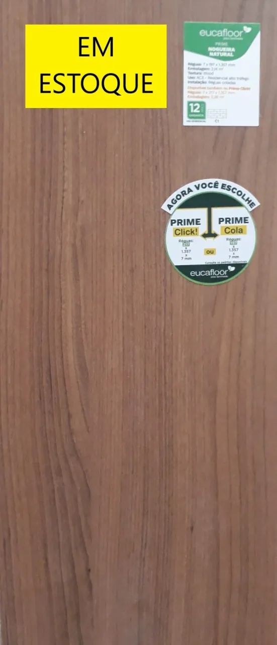 Piso laminado eucafloor click com 12 anos de garantia - Foto 5