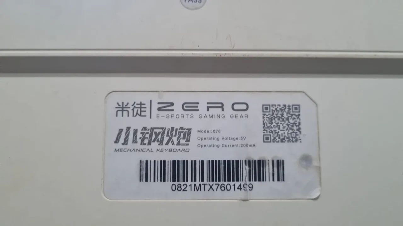 Teclado mecanico zero x7664842044031362121