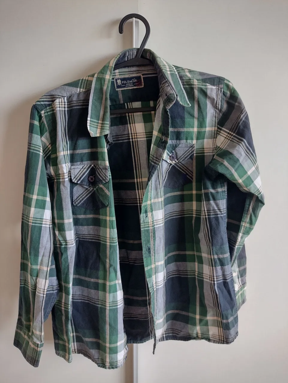 Camisa Xadrez Verde Polo Wear Infantil