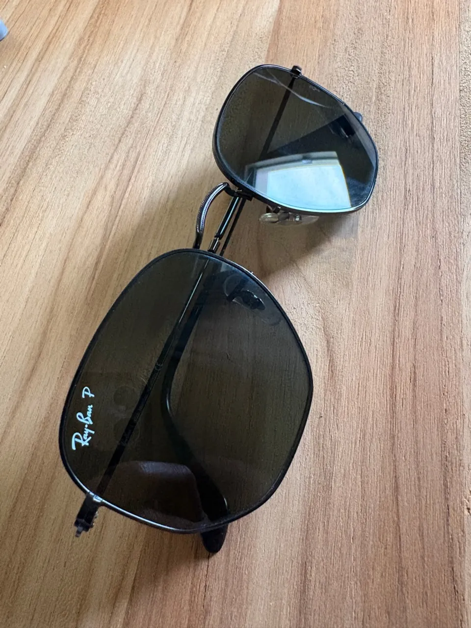 RayBan Hexagonal Preto com lente polarizada