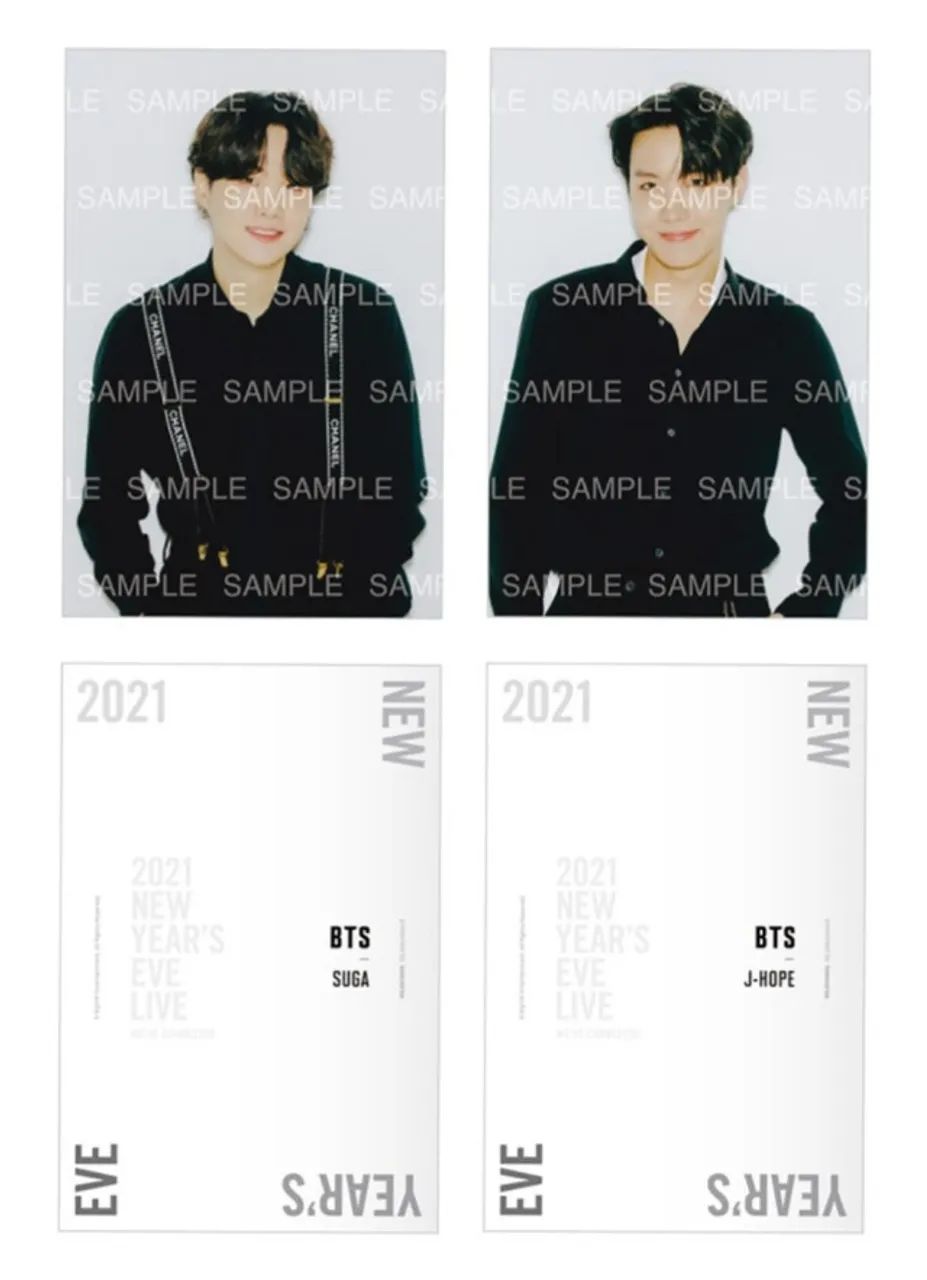 Postcard Oficial BTS New Year's Eve 2021 Edição Limitada - Hobbies