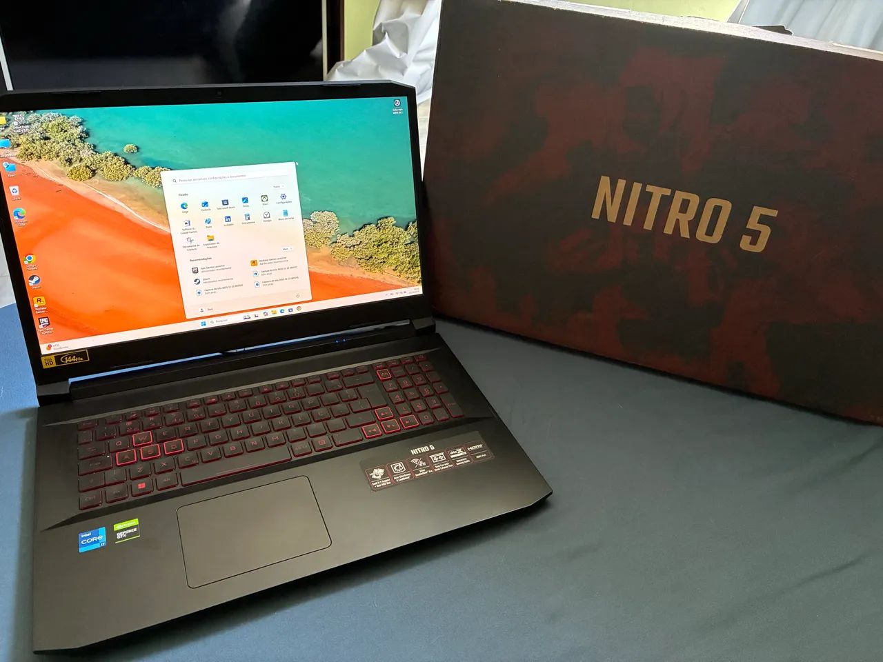 Acer Nitro 5 i7 , tela 17.3 Pol novo demais COM DETALHE leia  - Foto 6