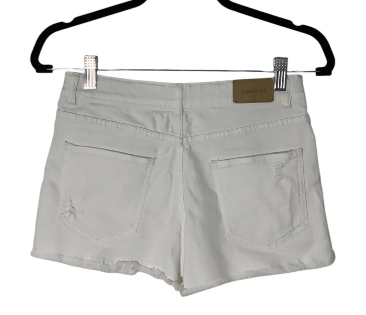 Shortinho jeans Zara com ajuste elástico na cintura TAM 13-14 anos (164cm)   - Foto 2