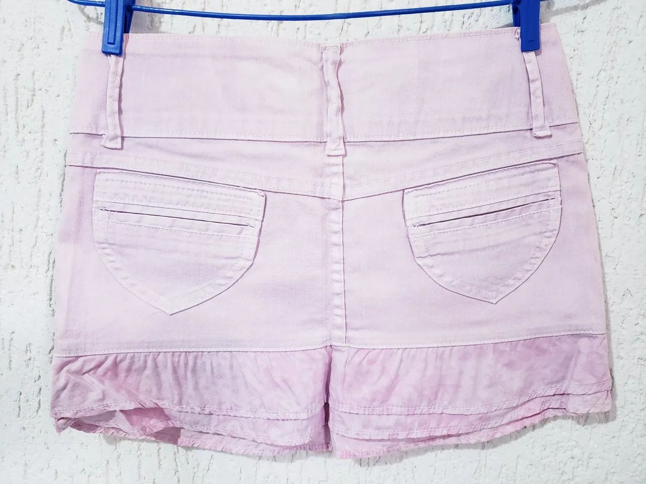 Saia Jeans Pink - Juvenil - Foto 2