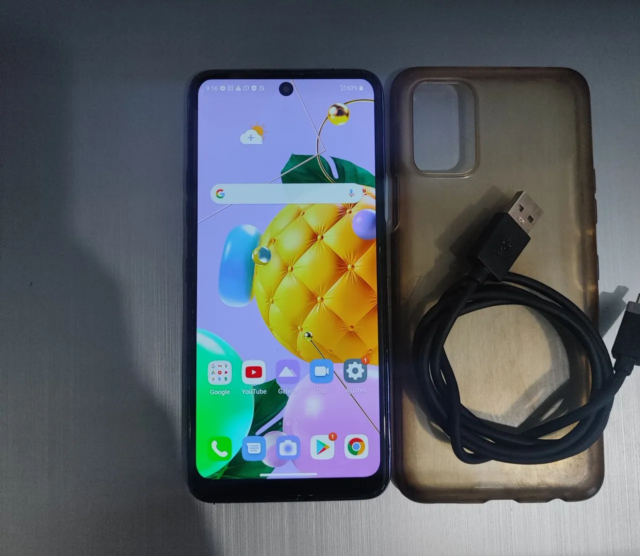 Celular K62 128 Gigas impecável