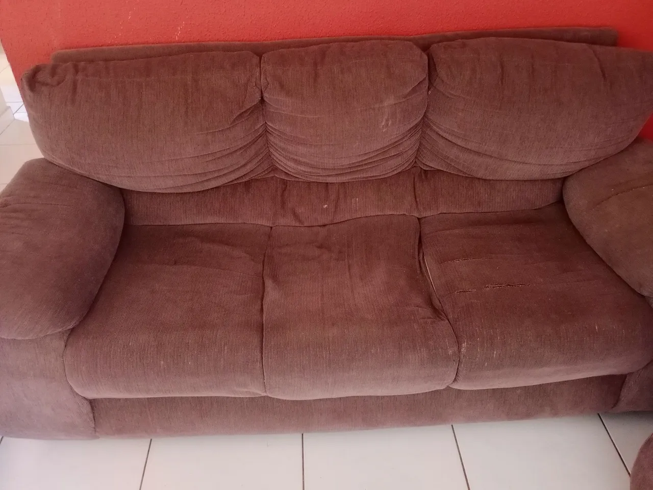 Sofá 3 lugares, usado