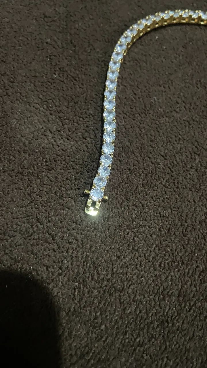 Pulseira ice tennis 20cm - Foto 5