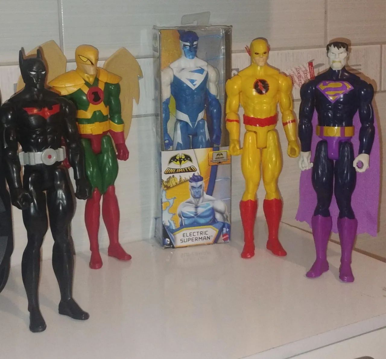 Super Coleção bonecos Dc & Marvel 30cm Raro 