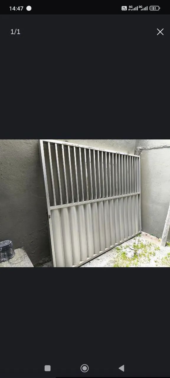 Portão alumínio 