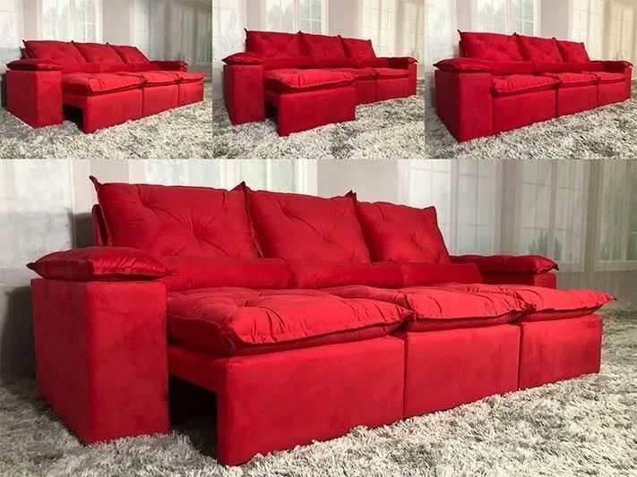 Sofa retrátil e Reclinável Saquarema 2,70cm 