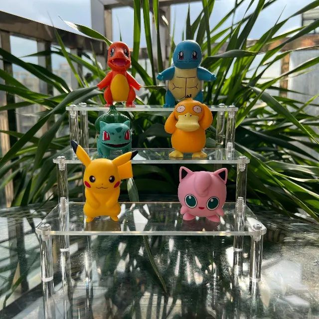 Kit 6 Pokemons - Pikachu, Charmander, Bulbasauro, Squirtle, Psyduck e Jigglypuff - Bonecos - Foto 2