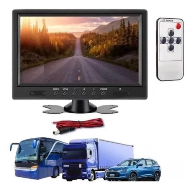 Tela Automotiva 9 Polegadas Monitor Lcd Para Câmera De Ré Tv - Foto 4