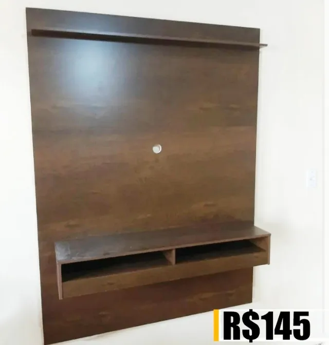 Painel de TV MDF 50'' Polegadas Vertical Marron- Torino II