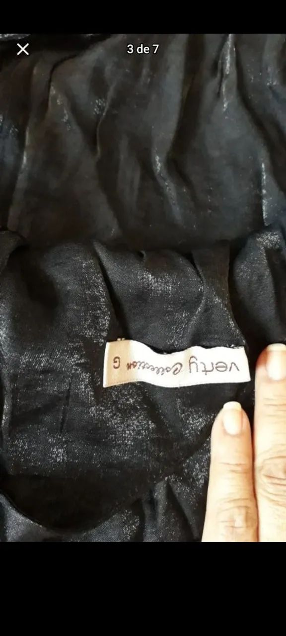 Vestido preto de renda - Foto 3