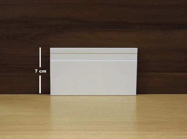 Rodapé em poliestireno, venda e instalação, nas medidas de 7,10,12 e 15 e 20cm,  frisado. - Foto 3