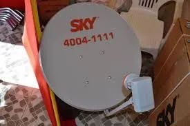 Antena Parabólica Sky instalada 
