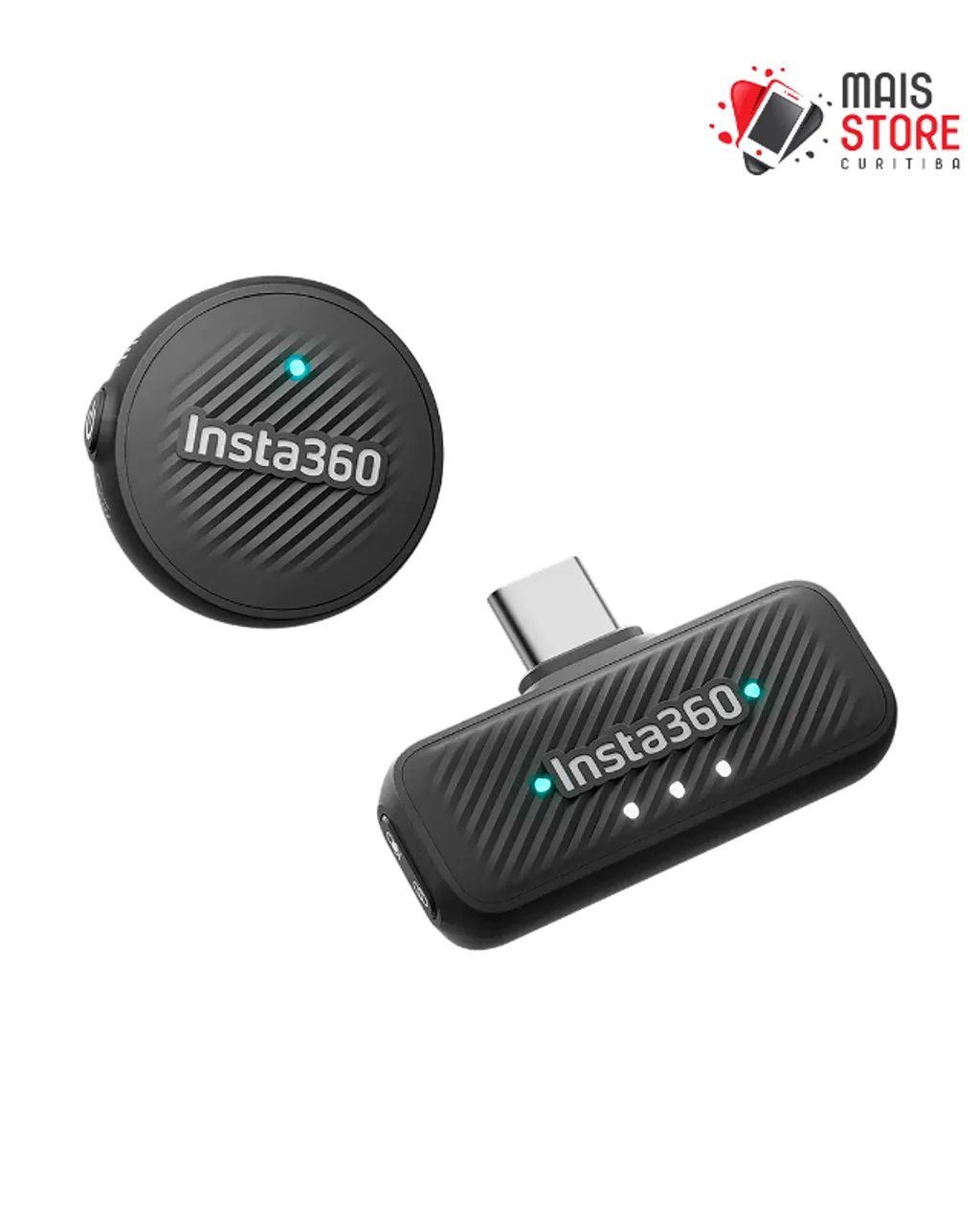 Microfone Insta360 Mic Air (1 TX + 1 RX) (Novo/ Lacrado)